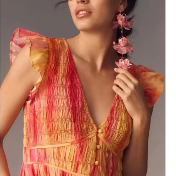 NWT Anthropologie Peregrine Midi Dress Size Small - Picture 3 of 12